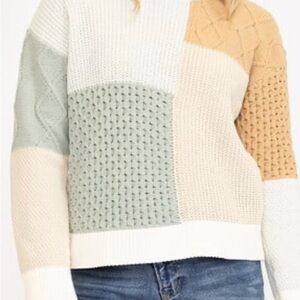 Colorblock Patchwork Sweater